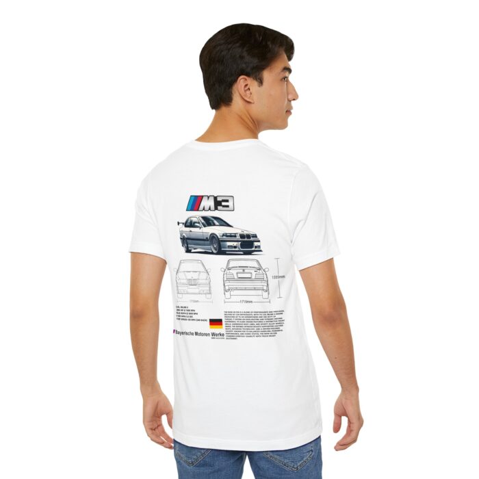 BMW M3 E36 Blueprint Graphic Tee - Boosted Gear Co - Image 21