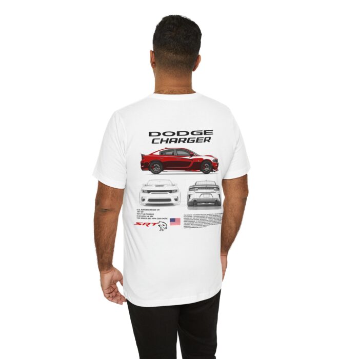 Dodge Charger SRT Hellcat Redeye Blueprint Graphic Tee - Premium Car Enthusiast T-Shirt - Boosted Gear Co. - Image 17