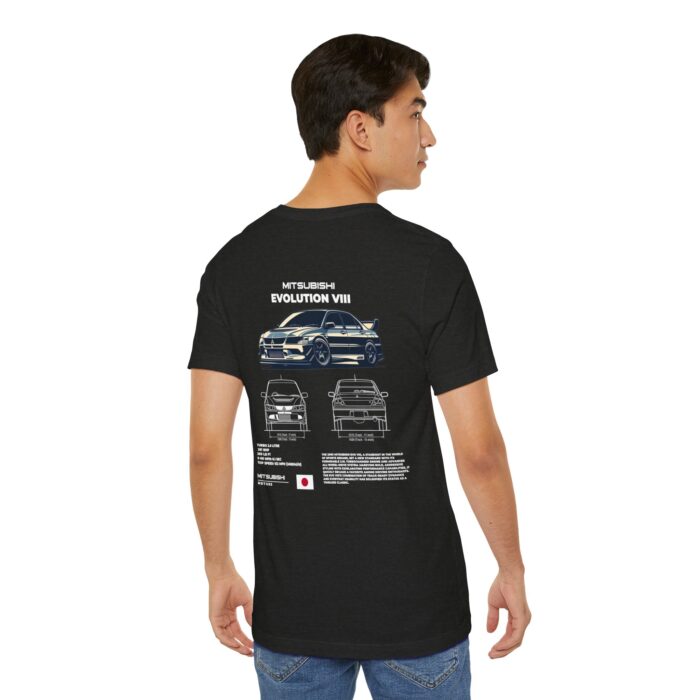 Mitsubishi Evolution VIII Blueprint Graphic Tee - Boosted Gear Co. - Image 79