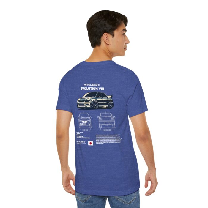 Mitsubishi Evolution VIII Blueprint Graphic Tee - Boosted Gear Co. - Image 137