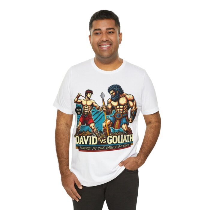 David vs Goliath T-Shirt - Faith and Strength Tee - YHWH Threads - Image 16