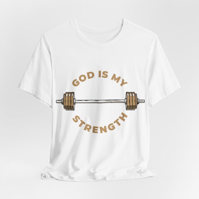 God Is My Strength T-Shirt - Faith and Fitness Apparel - YHWH Threads - Image 6