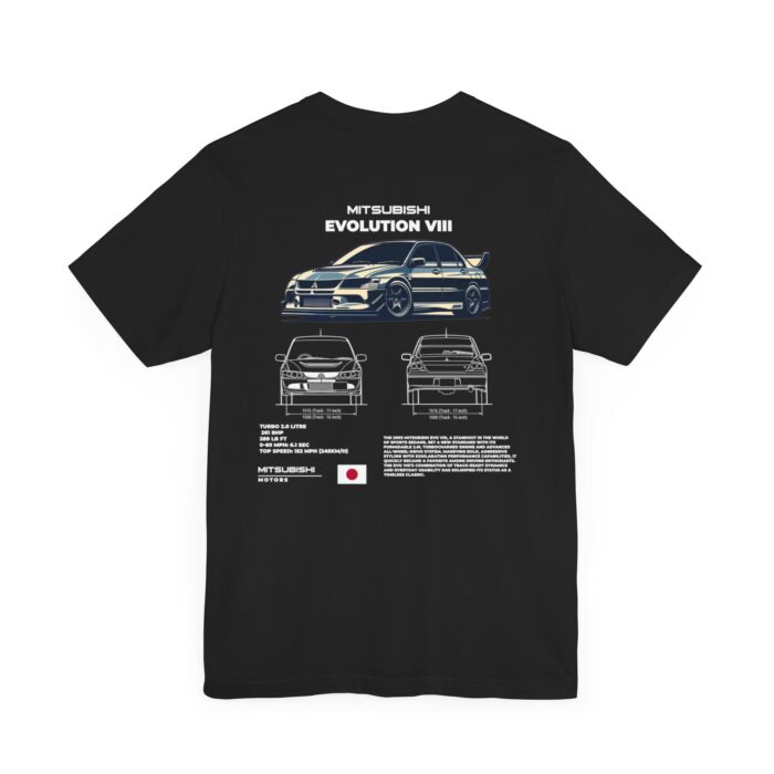 Mitsubishi Evolution VIII Blueprint Graphic Tee - Boosted Gear Co. - Image 30