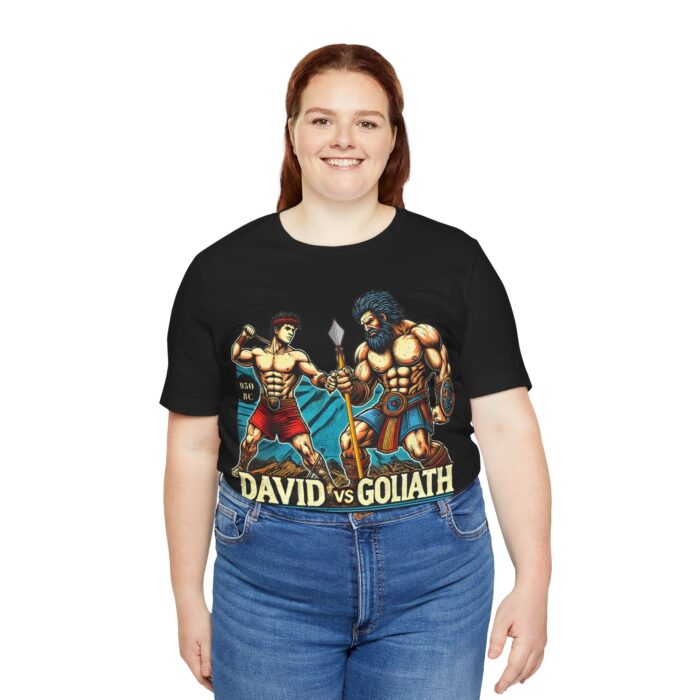 David vs Goliath T-Shirt - Faith and Strength Tee - YHWH Threads - Image 44