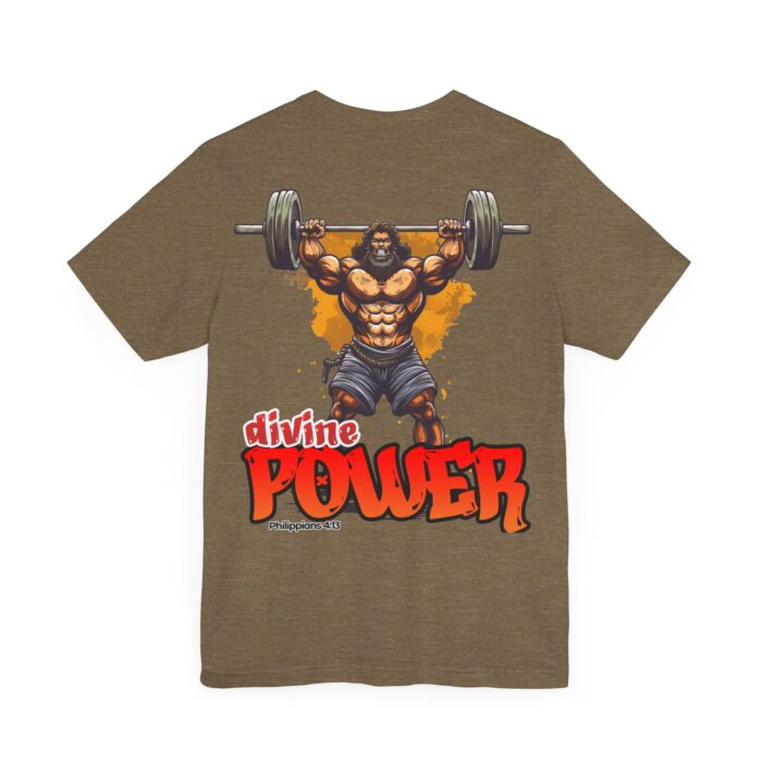 Divine Power T-Shirt - Philippians 4:13 Faith and Fitness Apparel - YHWH Threads - Image 175