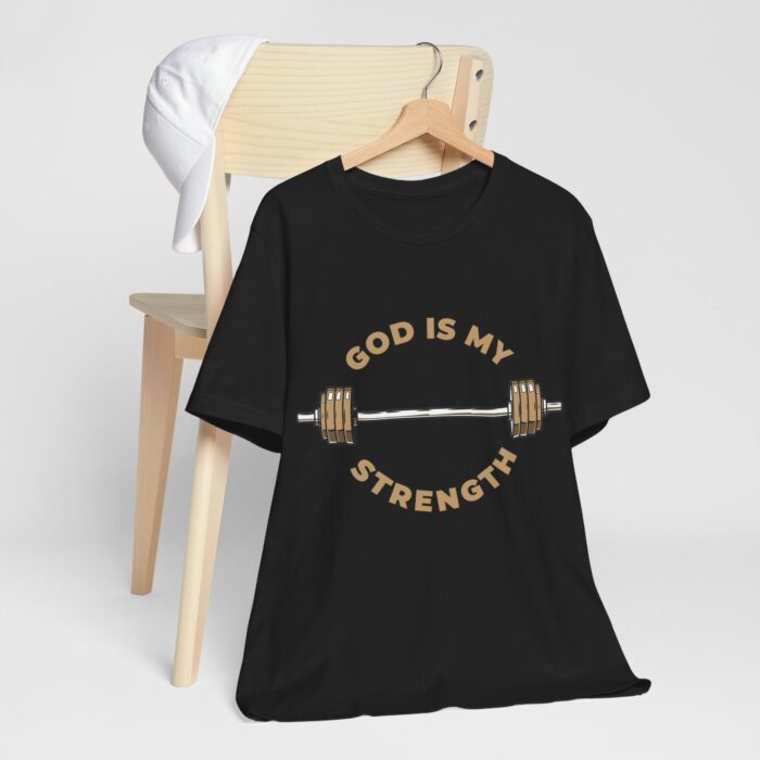 God Is My Strength T-Shirt - Faith and Fitness Apparel - YHWH Threads - Image 37