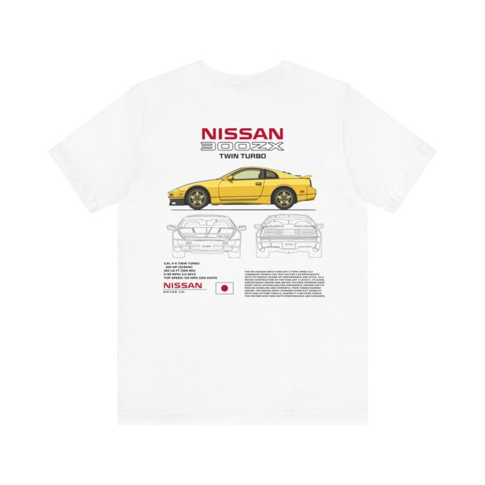 Nissan 300ZX Twin Turbo Blueprint Graphic Tee - Boosted Gear Co - Image 3