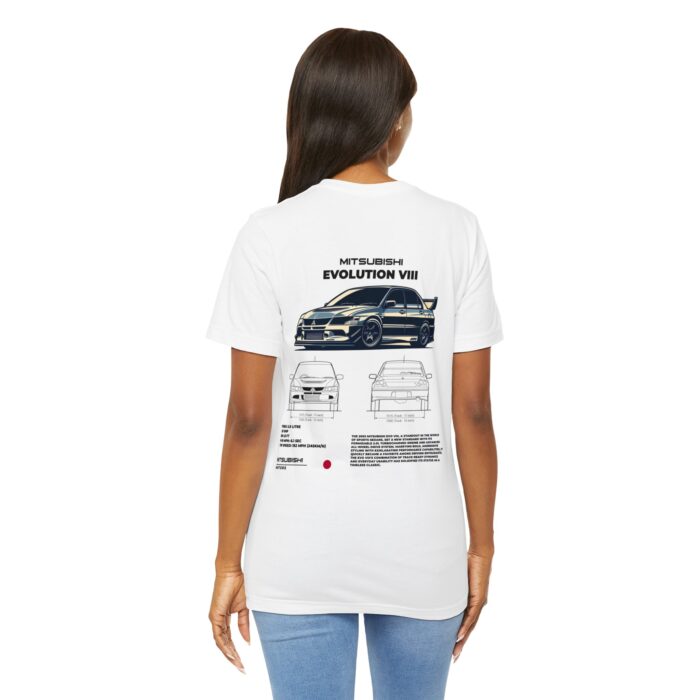 Mitsubishi Evolution VIII Blueprint Graphic Tee - Boosted Gear Co. - Image 23