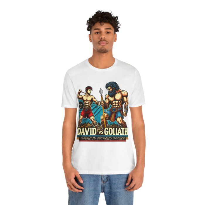 David vs Goliath T-Shirt - Faith and Strength Tee - YHWH Threads - Image 12