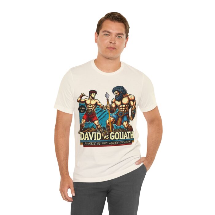 David vs Goliath T-Shirt - Faith and Strength Tee - YHWH Threads - Image 72