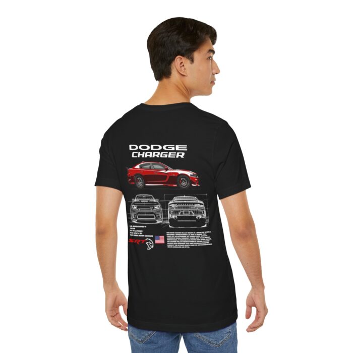 Dodge Charger SRT Hellcat Redeye Blueprint Graphic Tee - Premium Car Enthusiast T-Shirt - Boosted Gear Co. - Image 50