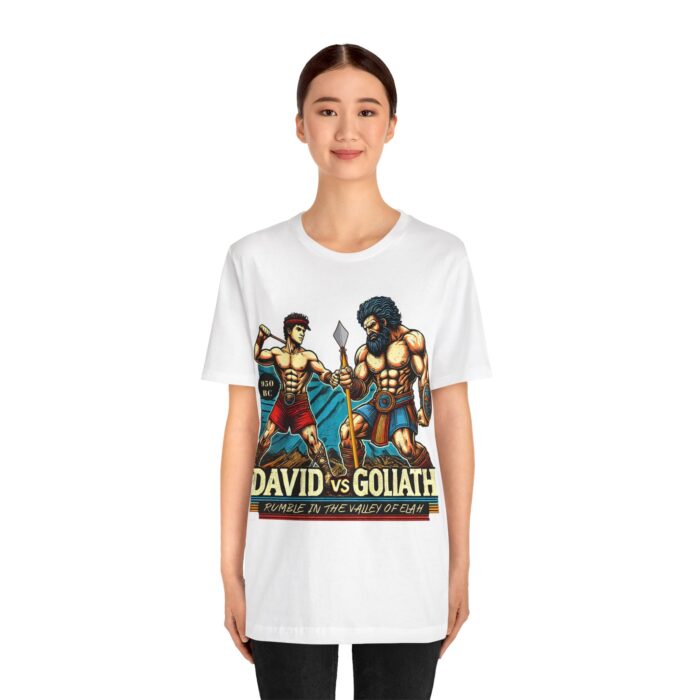 David vs Goliath T-Shirt - Faith and Strength Tee - YHWH Threads - Image 11