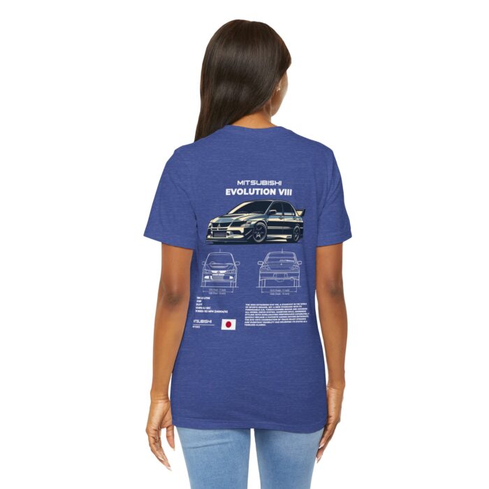 Mitsubishi Evolution VIII Blueprint Graphic Tee - Boosted Gear Co. - Image 139