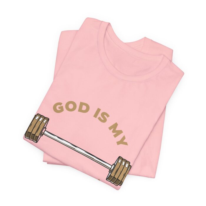 God Is My Strength T-Shirt - Faith and Fitness Apparel - YHWH Threads - Image 121