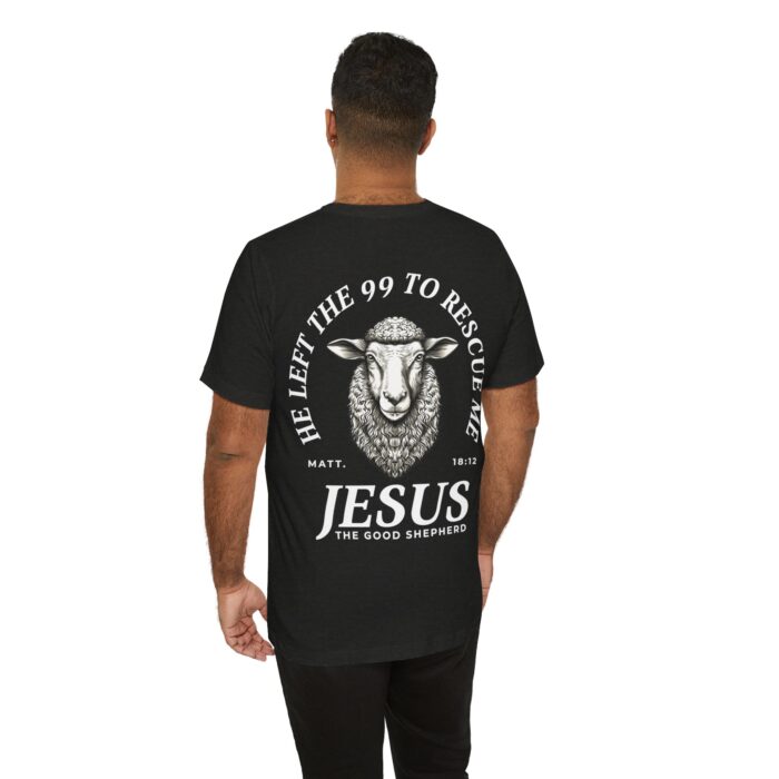 Jesus The Good Shepherd T-Shirt - Matthew 18:12 Faith Apparel - YHWH Threads - Image 104