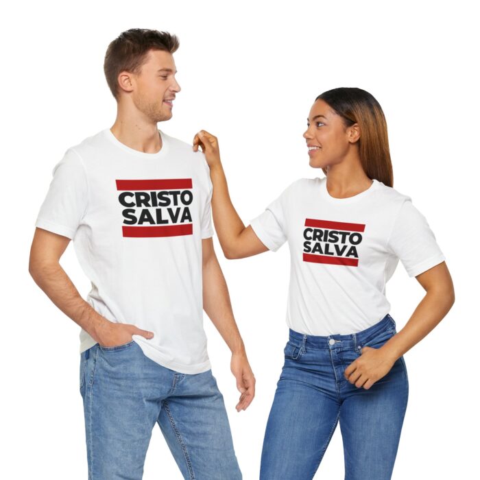 Cristo Salvaa Camiseta Cristo Salva - Ropa de Fe - YHWH Threads - Image 25