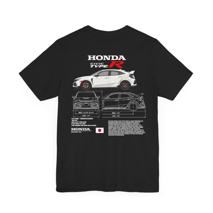 Honda Civic Type R Blueprint Graphic Tee - Boosted Gear Co - Image 30