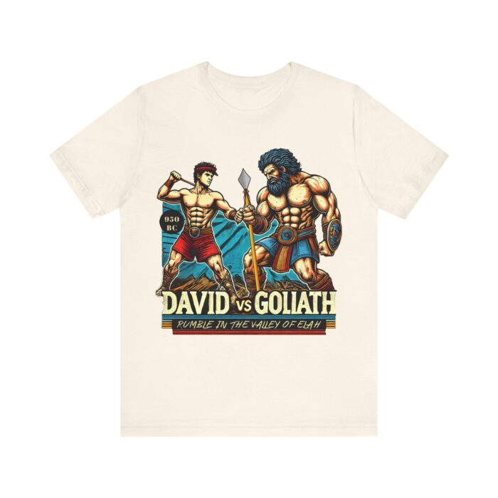 David vs Goliath T-Shirt - Faith and Strength Tee - YHWH Threads - Image 59