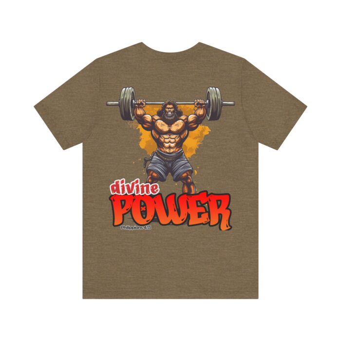 Divine Power T-Shirt - Philippians 4:13 Faith and Fitness Apparel - YHWH Threads - Image 177