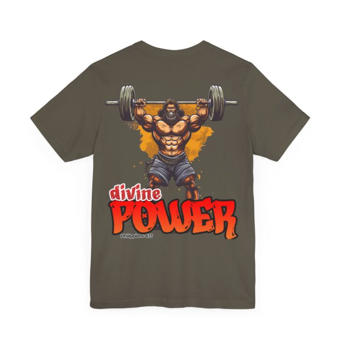 Divine Power T-Shirt - Philippians 4:13 Faith and Fitness Apparel - YHWH Threads - Image 233