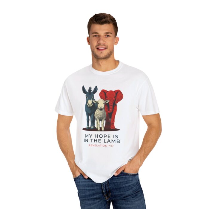 My Hope is in the Lamb T-Shirt - Christian Faith Shirt - Revelation 7:17 Scripture Tee - Image 17