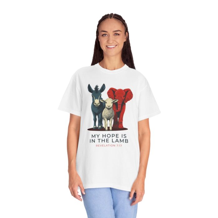 My Hope is in the Lamb T-Shirt - Christian Faith Shirt - Revelation 7:17 Scripture Tee - Image 18