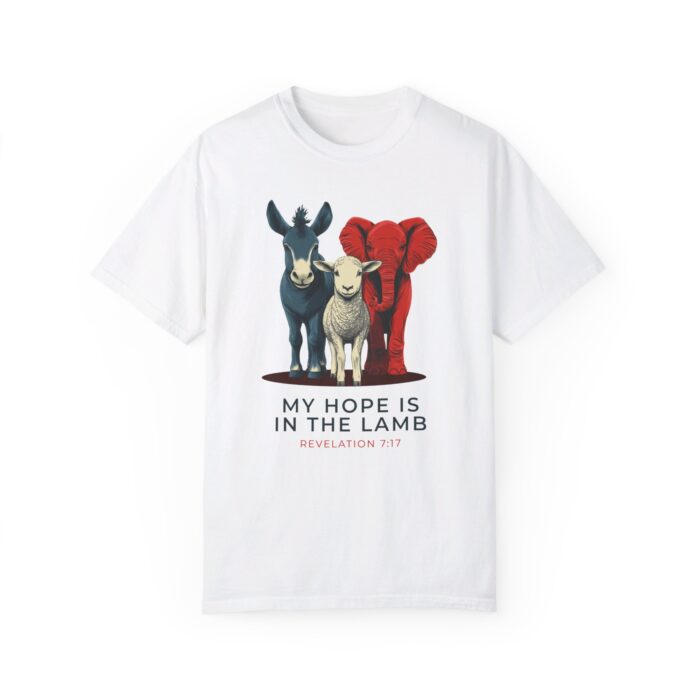 My Hope is in the Lamb T-Shirt - Christian Faith Shirt - Revelation 7:17 Scripture Tee - Image 14