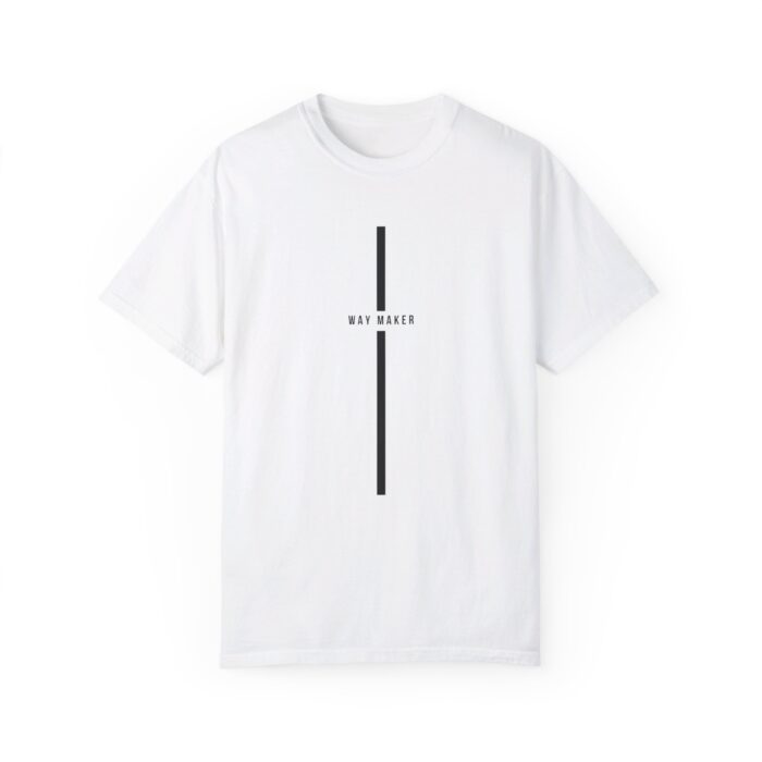 Way Maker Christian T-Shirt - Minimalist Cross Design - Faith-Based Apparel - Inspirational Tee