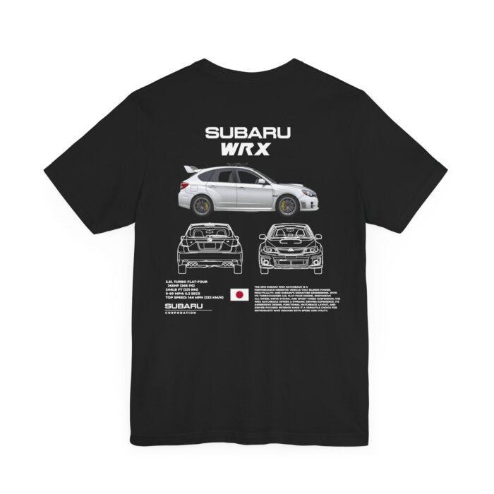 Subaru WRX Unisex Short Sleeve Tee, Car Lover Gift, Auto Enthusiast Apparel, JDM T-Shirt, Men's Women's Vehicle Tee
