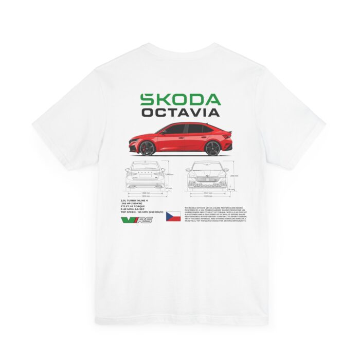 Skoda Octavia VRS Tshirt Unisex Tee - Car Enthusiast Gift, Car Lover Shirt, Vehicle Fan Apparel, Automotive Graphic Tee, Racing Enthusiast